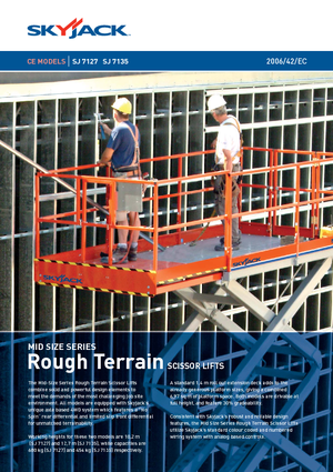 Gumikerekes ollós személyemelők Skyjack SJ 7127