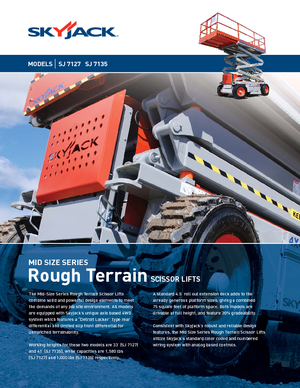 Gumikerekes ollós személyemelők Skyjack SJ 7127