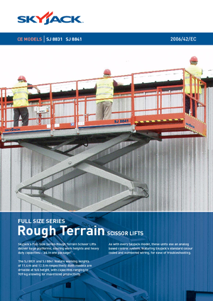 Gumikerekes ollós személyemelők Skyjack SJ 8841