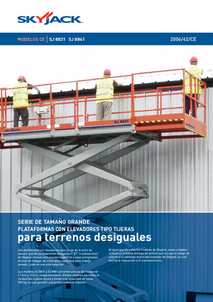 Gumikerekes ollós személyemelők Skyjack SJ 8841