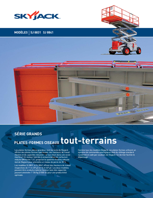 Gumikerekes ollós személyemelők Skyjack SJ 8841