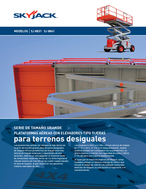 Gumikerekes ollós személyemelők Skyjack SJ 8841