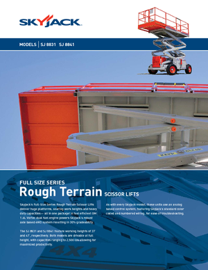 Gumikerekes ollós személyemelők Skyjack SJ 8841