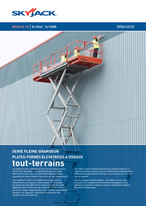 Gumikerekes ollós személyemelők Skyjack SJ 9250