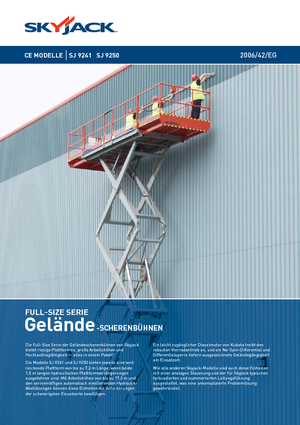 Gumikerekes ollós személyemelők Skyjack SJ 9250