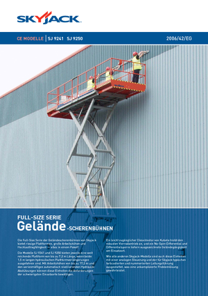 Gumikerekes ollós személyemelők Skyjack SJ 9250