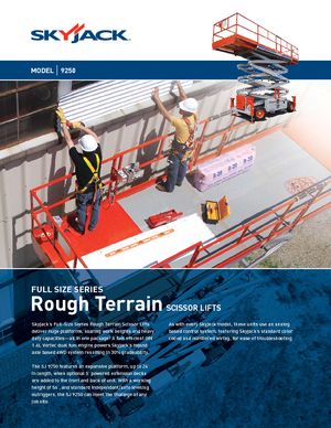 Gumikerekes ollós személyemelők Skyjack SJ 9250