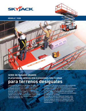 Gumikerekes ollós személyemelők Skyjack SJ 9250