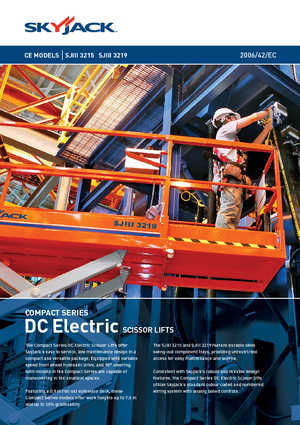 Gumikerekes ollós személyemelők Skyjack SJ III 3219