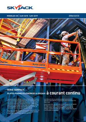 Gumikerekes ollós személyemelők Skyjack SJ III 3219