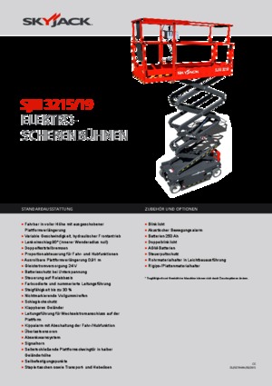 Gumikerekes ollós személyemelők Skyjack SJ III 3219