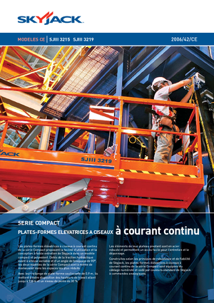 Gumikerekes ollós személyemelők Skyjack SJ III 3219