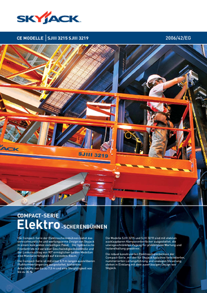 Gumikerekes ollós személyemelők Skyjack SJ III 3219