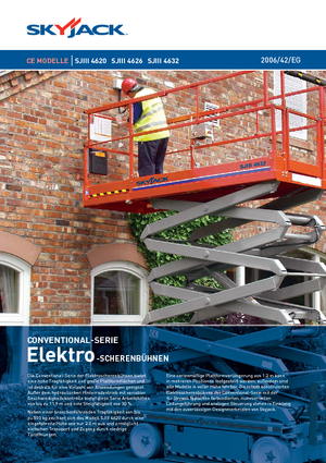 Gumikerekes ollós személyemelők Skyjack SJ III 4626