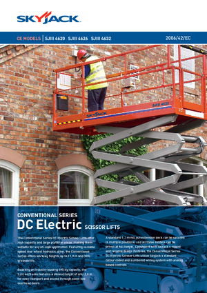 Gumikerekes ollós személyemelők Skyjack SJ III 4626