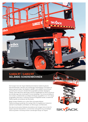 Gumikerekes ollós személyemelők Skyjack SJ III 6832 RTE