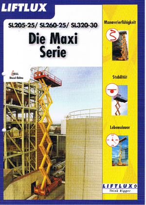 Gumikerekes ollós személyemelők Liftlux SL 205-25