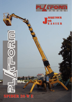 Gumikerekes töretőgémes munkaállványok Basket Spider 30 WE