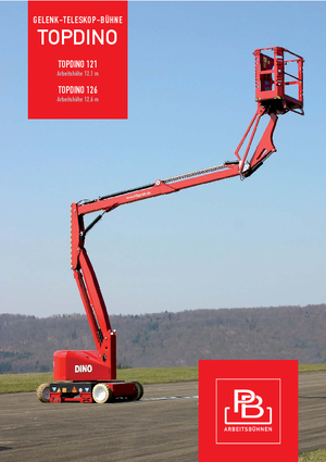 Gumikerekes töretőgémes munkaállványok PB Topdino 126 D