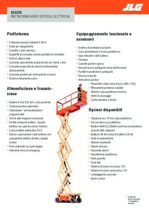 Gumikerekes ollós személyemelők JLG 2632ES
