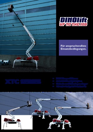 Lánctalpas töretőgémes munkaállványok Dino Lift Dino 220 XTC