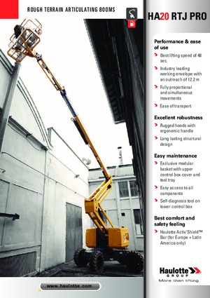 Gumikerekes töretőgémes munkaállványok Haulotte HA20 RTJ PRO