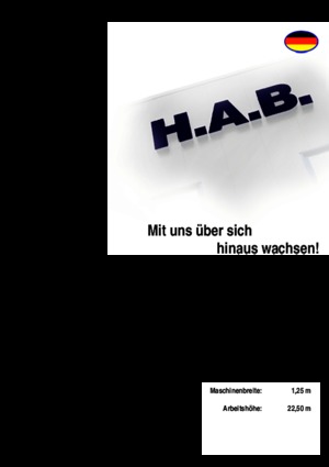 Gumikerekes ollós személyemelők HAB S 225-12 D 4WD S