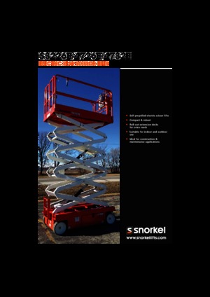 Gumikerekes ollós személyemelők Snorkel S3226E