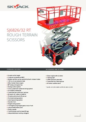 Gumikerekes ollós személyemelők Skyjack SJ III 6826 E