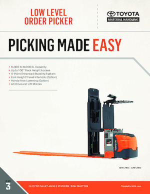 Horizontál kommisiózó targoncák Toyota CR1-LP80