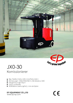 Horizontál kommisiózó targoncák EP JX0-JX0-30