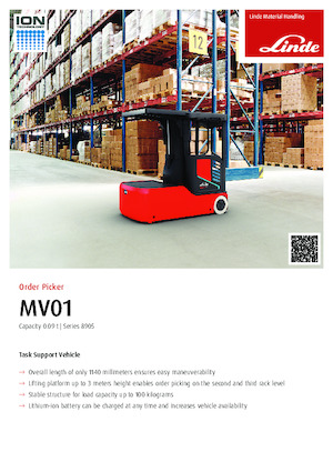 Horizontál kommisiózó targoncák Linde MV01