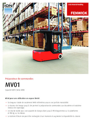 Horizontál kommisiózó targoncák Linde MV01