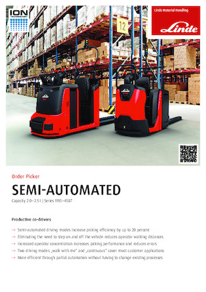 Horizontál kommisiózó targoncák Linde N20SA