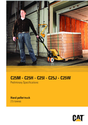 Gyslogkiséretű villástargoncák Caterpillar C25M