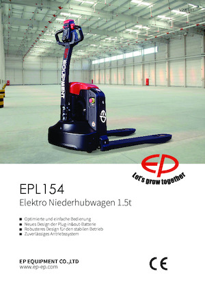 Gyslogkiséretű villástargoncák EP EPL154