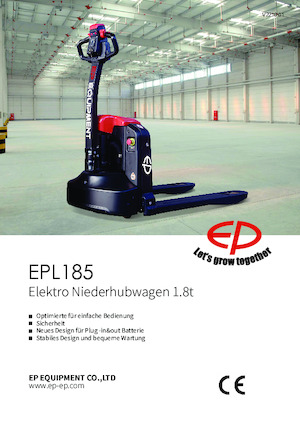 Gyslogkiséretű villástargoncák EP EPL185