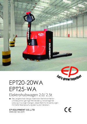 Gyslogkiséretű villástargoncák EP EPT20-20WA