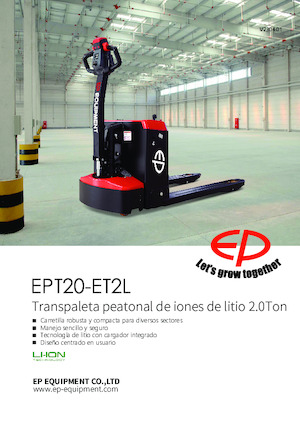 Gyslogkiséretű villástargoncák EP EPT20-ET2L