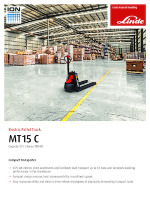 Gyslogkiséretű villástargoncák Linde MT15C