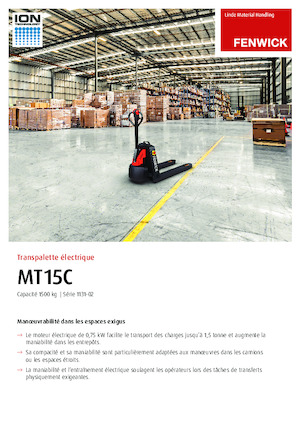 Gyslogkiséretű villástargoncák Linde MT15C