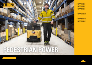 Gyslogkiséretű villástargoncák Caterpillar NPP20N3