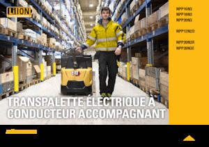 Gyslogkiséretű villástargoncák Caterpillar NPP20N3