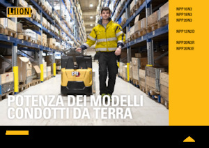 Gyslogkiséretű villástargoncák Caterpillar NPP20N3