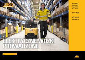 Gyslogkiséretű villástargoncák Caterpillar NPP20N3
