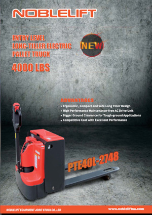 Gyslogkiséretű villástargoncák Noblelift PTE40L