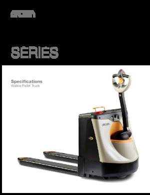 Gyslogkiséretű villástargoncák Crown WP 3245