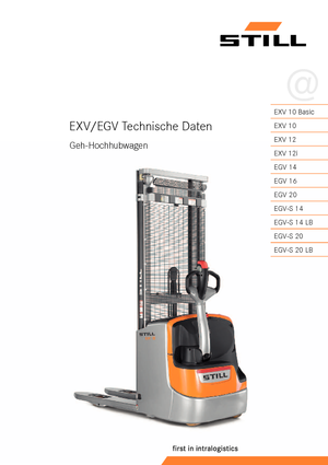 Gyalogkiséretű raklapemelák Still EGV-S 14