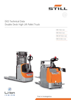 Gyalogkiséretű raklapemelák Still EXD 20