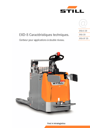 Gyalogkiséretű raklapemelák Still EXD-SF 20